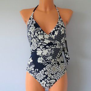 Vince Camuto 1 Piece Zen Garden Wrap Swimsuit NWT